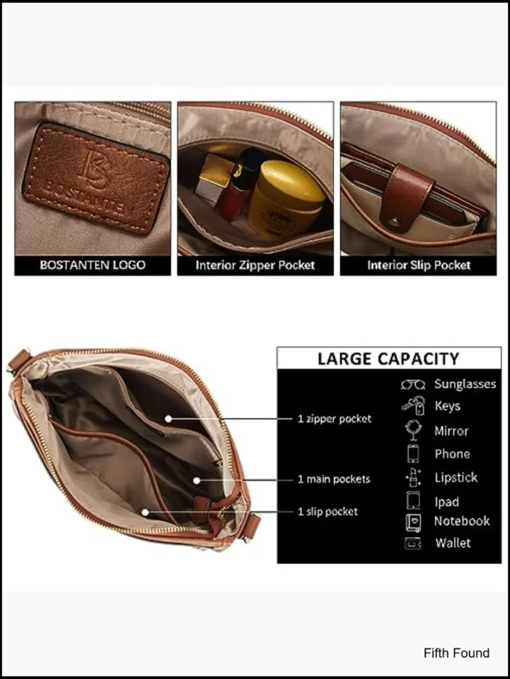 Vegan leather hobo crossbody bag adjustable wide shoulder strap